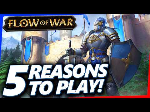 Flow Of War Steam header art and gameplay video thumbnails